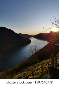 Monte Brè - Switzerland : Majestic View Over Lake Lugano On A Pristine Winter Afternoon