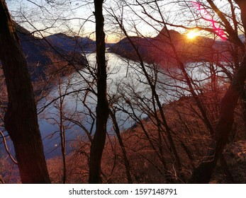 Monte Brè - Switzerland : Majestic View Over Lake Lugano On A Pristine Winter Afternoon