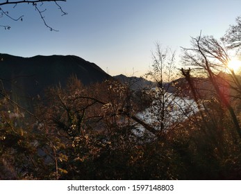 Monte Brè - Switzerland : Majestic View Over Lake Lugano On A Pristine Winter Afternoon