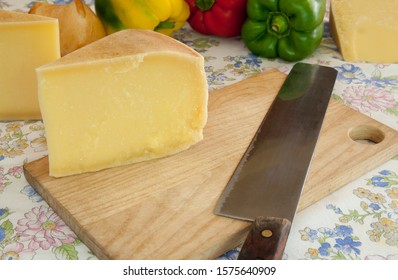 Monte Veronese Italian Cheese On A Table