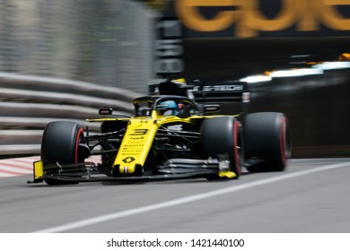 Monte-Carlo, Monaco. 26/05/2019. Grand Prix Of Monaco. F1 World Championship 2019. Daniel Ricciardo, Renault.