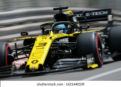 Monte-Carlo, Monaco. 26/05/2019. Grand Prix Of Monaco. F1 World Championship 2019. Daniel Ricciardo, Renault.