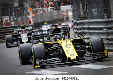 Monte-Carlo, Monaco. 26/05/2019. Grand Prix Of Monaco. F1 World Championship 2019. Daniel Ricciardo, Renault.