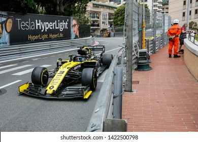 Montecarlo, Monaco. 26/05/2019. Grand Prix Of Monaco. F1 World Championship 2019. Daniel Ricciardo, Renault.