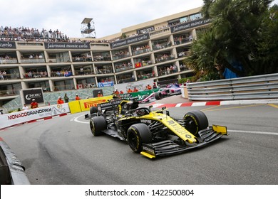 Montecarlo, Monaco. 26/05/2019. Grand Prix Of Monaco. F1 World Championship 2019. Daniel Ricciardo, Renault.