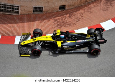 Montecarlo, Monaco. 26/05/2019. Grand Prix Of Monaco. F1 World Championship 2019. Daniel Ricciardo, Renault.