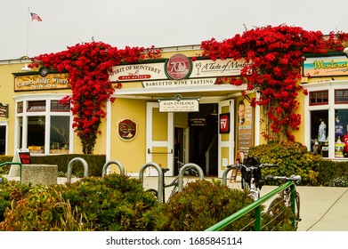 Monterey, CA/USA - Aug. 2, 2012: Wine Tasting Stores On Cannery Row, Monterey, CA.