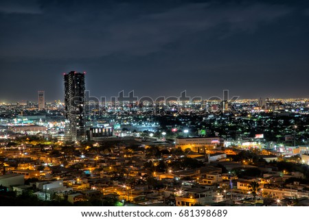 Monterrey View at night