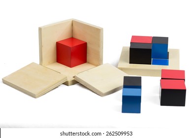 Montessori Materials. Binomial Cube. 