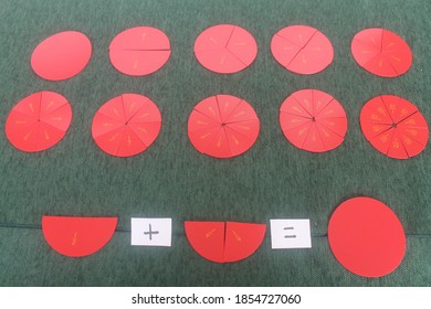 Montessori Materials For Solving Fractions Problems