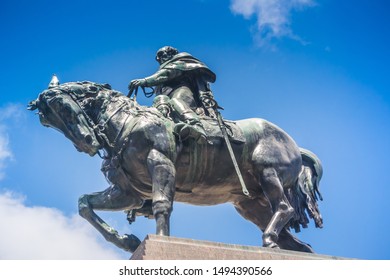 Montevideo / Montevideo / Uruguay - 10/28/2017: Mausoleo De José Gervasio Artigas Monument.