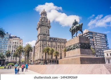 Montevideo / Montevideo / Uruguay - 10/28/2017: Mausoleo De José Gervasio Artigas Monument.