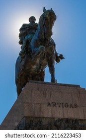 Montevideo, Montevideo, Uruguay - 29-10-2019: Monument To General José Gervasio De Artigas