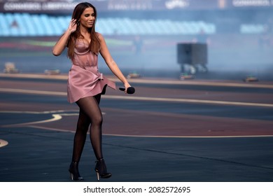 Montevideo, Montevideo, Uruguay, November 27, 2021: Anitta Singer. Palmeiras X Flamengo. End Of The 2021 Libertadores Of America Cup.