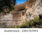 Montezuma Castle National Monument protects a set of well-preserved cliff dwellings located in Camp Verde, Arizona. Built and used by the Sinagua people, a pre-Columbian culture. National Park Service