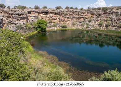 Montezuma's Well, Arizona, Cliff Dwellings Where The Hopi Native Americans Lived