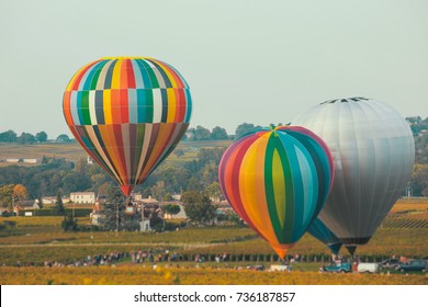 Montgolfiades Hot air baloon special event in Saint Emilion, France