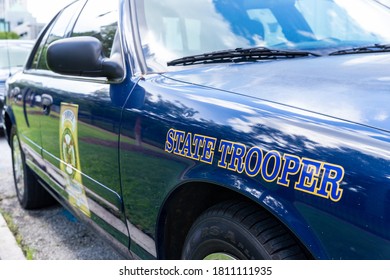 Montgomery, AL / USA - August 27, 2020: Alabama State Trooper Patrol Car