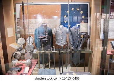 Montgomery, Alabama: December 20, 2019:   Interior Of The Alabama Department Of Archives And History Museum.  The Alabama Archives Opened In 1901.