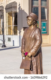 MONTGOMERY, ALABAMA - FEBRUARY 8, 2020:  Rosa Parks Dedication Statue:  Statue of Parks dedicated in Alabama’s capital city on 2 December 2019.
