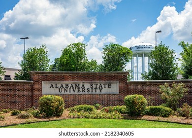 Montgomery, Alabama, USA - July 4, 2022: Alabama State University Is A Public Historically Black University In The City Of Montgomery, Alabama. 1st State-supported Educational Institution For Blacks.