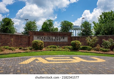 Montgomery, Alabama, USA - July 4, 2022: Alabama State University Is A Public Historically Black University In The City Of Montgomery. 1st State-supported Educational Institution For Blacks.