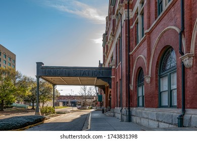 Montgomery, Alabama/USA-Feb. 15, 2020: Historic Union Station In Downtown Montomery, A Former Train Station For The Louisville And Nashville Railroad Built In 1898.