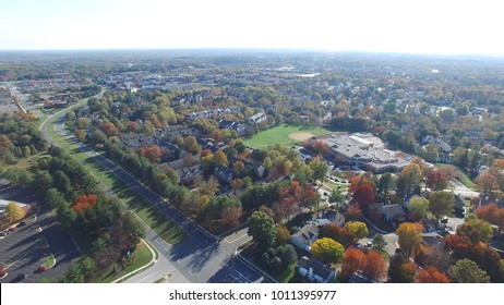 Montgomery County, Maryland - Aerial In Autumn