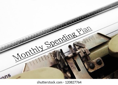 Monthly Spending Plan