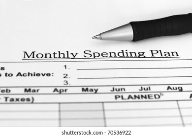 Monthly Spending Plan