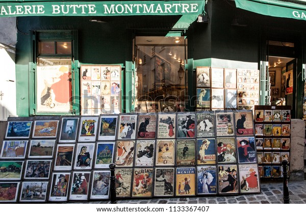 Montmartre October 6 2016 Famous Poster Royalty Free Stock