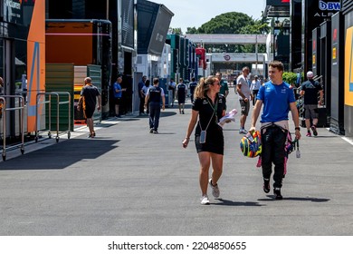 MONTMELO, SPAIN - May 19, 2022: Oscar Piastri At Round 6 Of The 2022 FIA Formula 1 Championship Taking Place At The Circuit De Barcelona-Catalunya In Montmelo Spain