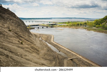 Montmorency Falls Park And Saint Lawrence River