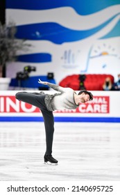 Montpellier, FRANCE - 24th March 2022: Maurizio ZANDRON (AUT) Performs Men Short Program At World Figure Skating Championship Montpellier 2022