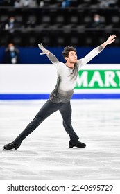 Montpellier, FRANCE - 24th March 2022: Maurizio ZANDRON (AUT) Performs Men Short Program At World Figure Skating Championship Montpellier 2022