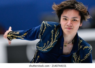 Montpellier, FRANCE - 26th March 2022: Shoma UNO (JPN) Performs Free Skating At World Figure Skating Championship Montpellier 2022