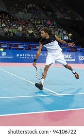 MONTPELLIER, FRANCE - FEBRUARY 1: Dustin Brown (GER) At The ATP Sud De France Tennis Open February 1, 2012 In Montpellier, France.