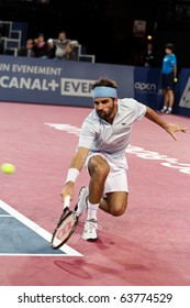 MONTPELLIER - FRANCE - OCTOBER 25 :  Arnaud ClÃ?Â©ment Loses At The Men's Single 1st Round Of The Montpellier Sud De France Tennis Open.