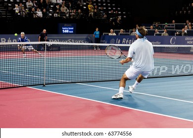 MONTPELLIER - FRANCE - OCTOBER 25 :  Arnaud ClÃ?Â©ment Loses At The Men's Single 1st Round Of The Montpellier Sud De France Tennis Open.