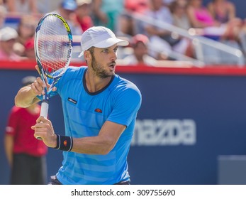 MONTREAL - AUGUST 10: Feliciano Lopez Of Spain In His First Round Match Loss To Tommy Robredo Of Spain At The 2015 Rogers Cup On August 10, 2015 In Montreal, Canada.
