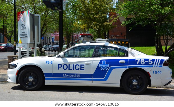 MONTREAL
CANADA 07 11 2019: Car of the Service de police de la Ville de
Montreal (SPVM) (French for Montreal Police Service) is the police
force for the city of Montreal, Quebec, Canada
