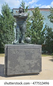 MONTREAL CANADA 08 15 2016: Louis Cyr Was A French Canadian Strongman According Former International Federation Of BodyBuilding & Fitness Chairman Ben Weider, The Strongest Man Ever To Have Lived