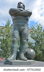 MONTREAL CANADA 08 15 2016: Louis Cyr Was A French Canadian Strongman According Former International Federation Of BodyBuilding & Fitness Chairman Ben Weider, The Strongest Man Ever To Have Lived