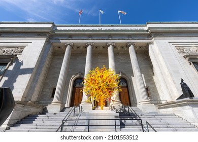 Montreal, Canada, 10 September 2021: Montreal Museum Of Fine Arts, MMFA, One Of The Biggest Art Museums In North America, Its Collection Showcases Quebec And Canadian Heritage And International Art