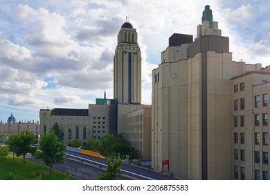 MONTREAL, CANADA -16 SEP 2022- View Of The Campus Of The Universite De Montreal, A French Language University Located In The Cote-des-Neiges Neighborhood On Mount Royal In Montreal, Canada.