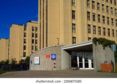 MONTREAL, CANADA -16 SEP 2022- View Of The Campus Of The Universite De Montreal, A French Language University Located In The Cote-des-Neiges Neighborhood On Mount Royal In Montreal, Canada.