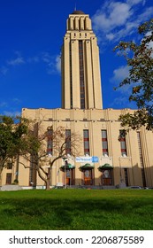 MONTREAL, CANADA -16 SEP 2022- View Of The Campus Of The Universite De Montreal, A French Language University Located In The Cote-des-Neiges Neighborhood On Mount Royal In Montreal, Canada.