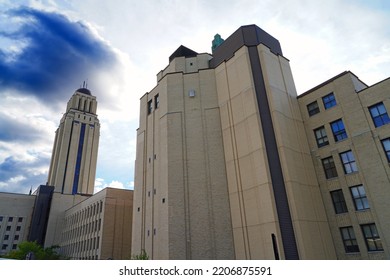 MONTREAL, CANADA -16 SEP 2022- View Of The Campus Of The Universite De Montreal, A French Language University Located In The Cote-des-Neiges Neighborhood On Mount Royal In Montreal, Canada.