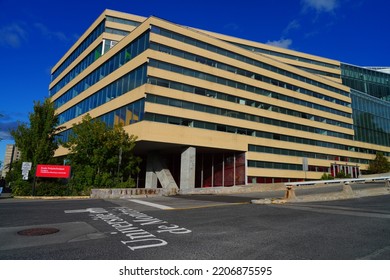 MONTREAL, CANADA -16 SEP 2022- View Of The Campus Of The Universite De Montreal, A French Language University Located In The Cote-des-Neiges Neighborhood On Mount Royal In Montreal, Canada.