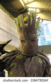 Montreal, Canada - December 2019: Close Up Of Groot's Costume From The 